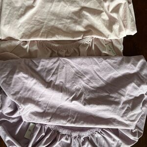 100% Jersey Cotton Bassinet Fitted Sheet Set (2)